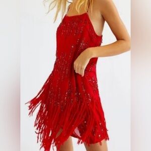 Red Mini Party Dress